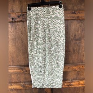 SHEIN Green Floral Pencil Skirt